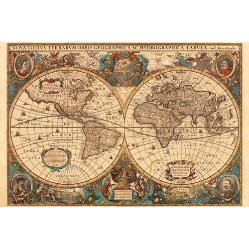 Puzzle Harta Antica A Lumii , 5000 Piese Puzzle Harta Antica A Lumii , 5000 Piese