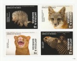Antigua si Barbuda 2017 - Fauna , Animalele lumii , Bloc 4 valori , dantelate , MNH ,Mi.5549-5552 Kb, Nestampilat