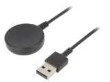 Cablu &Icirc;ncărcare Smartwatch 1m Negru 1A