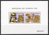 Andorra Spaniaolă 1987 - Jocurile Olimpice - Barcelona &#039;92, Colita, MNH