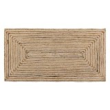 Covoras dreptunghiular din iuta, Bej cu model liniar, 100x50 cm, CMCLASS
