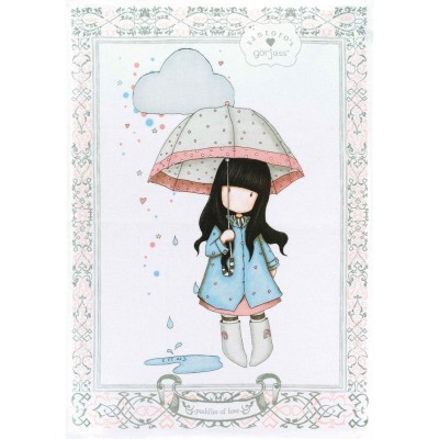 Prosop ceai Gorjuss - Puddles of Love foto