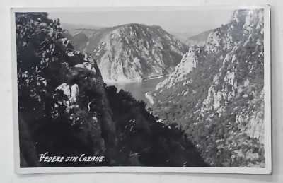 VEDERE DIN CAZANE , FOTOGRAFIE FORMAT CARTE POSTALA , 1937 foto