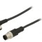 Cablu de conectare M12 M8 1m 3 pini 60VAC 3A