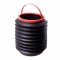Cos de Gunoi Pliabil pentru Autoturisme, Plastic, 4L, 24 x 18 cm, Negru