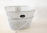 Cos fata biciclete HT-012, 34x25,5x24cm, 600 grame, prindere 1&quot;, culoare alb Cod:A186