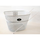 Cos fata biciclete HT-012, 34x25,5x24cm, 600 grame, prindere 1&quot;, culoare alb Cod:A186