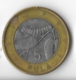 Moneda 5 pula 2013 - Botswana, Africa, Cupru-Nichel