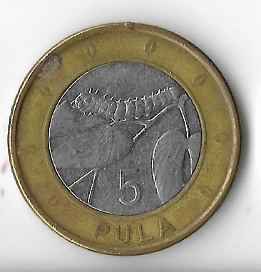 Moneda 5 pula 2013 - Botswana