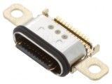 Soclu USB C SMT PIN 12 unghi 90&deg; USB 2.0 aurit