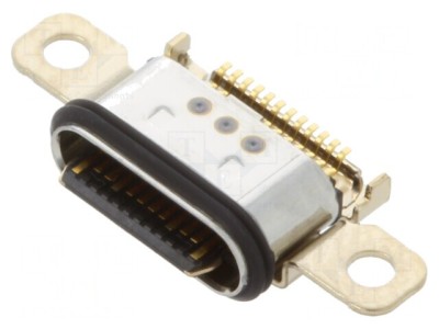 Soclu USB C SMT PIN 12 unghi 90&amp;deg; USB 2.0 aurit foto