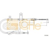 Cablu frana mana Land Rover Freelander (Ln) Cofle 105161, parte montare : stanga, spate