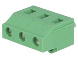 Regletă de conexiuni PCB 90&deg; 7,5mm 3 piste 24A