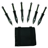 Cumpara ieftin Set sase cutite de aruncat DEPOX&reg;, Army Fury, otel inoxidabil, 19 cm