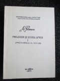 Prelegeri de Istoria Africii Sec XVII, A. Filimon, U.A.I.C. 1977, 142 pagini