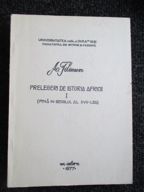 Prelegeri de istoria Africii 1-A. Filimon