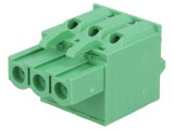 Regletă de Conexiuni Deconectabilă 3 Piste 5,08mm Drept Mufă