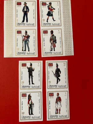 MANAMA, UNIFORME - SERIE COMPLETĂ MNH IMPERF. foto