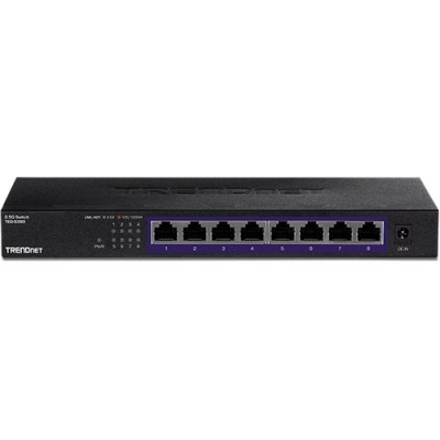 Switch 8 porturi 2.5G, Fanless - TRENDnet TEG-S380 SafetyGuard Surveillance foto