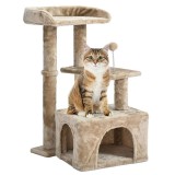 Ansamblu de Joaca cu 3 Nivele pentru Pisici 45x40x78cm