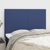 vidaXL Tăblii de pat, 4 buc, albastru, 72x5x78/88 cm, textil