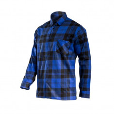 Camasa Flanel Cu Carouri Groasa / Albastru - 3Xl