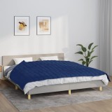 VidaXL Pătură cu greutăți, albastru, 155x220 cm, 7 kg, material textil