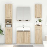 vidaXL Dulap de Baie Stejar Sonoma 64,5 x 33,5 x 59 cm Lemn compozit 880739