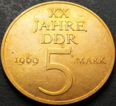 Moneda aniversara 5 MARCI / MARK - RD GERMANA (DDR), anul 1969 *cod 1358 A