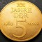 Moneda aniversara 5 MARCI / MARK - RD GERMANA (DDR), anul 1969 *cod 1358 A