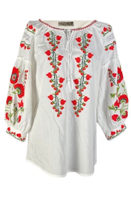 Bluza tip ie dama B2, alb/verde marimea S foto