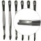 Penseta pentru timbre curbata cu varful ascutit de 120 mm aurie Aurie