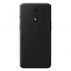 Set Folii Skin Acoperire 360 Compatibile cu OnePlus 7 (Set 2) - ApcGsm Wraps Leather Black