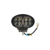 Proiector oval LED cu DRL 9-80V 24W alb-galben carcasa aluminiu IP67 Cod: DISPV95