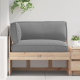 VidaXL Set de perne pentru palet 3 pcs Gri 120 x 80 x 12 cm