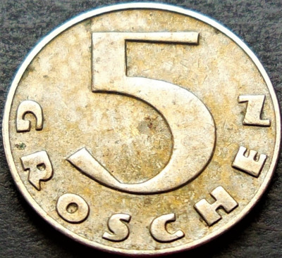 Moneda istorica 5 GROSCHEN - AUSTRIA, anul 1931 * Cod 2123 B foto
