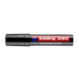 Marker permanent Edding 390, varf retezat, 4-12 mm, negru