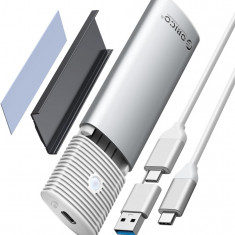 Adaptor pentru carcasă SSD SATA ORICO M.2 NVMe fără instrumente, USB C 3.2 Gen 2