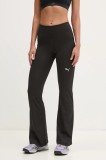 Puma leggins de antrenament Essentials culoarea negru, neted, 525902