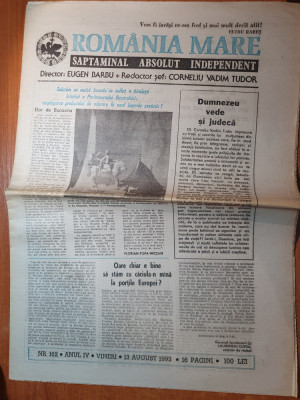 ziarul romania mare 13 august 1993 foto