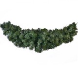 Ghirlandă Crăciun, Verde, 1.22 m x 5 cm, Plastic, Oem