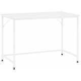 Birou cu blat MDF si cadru metalic, 100x50x76 cm, alb Household NewTrend