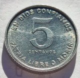 294. Moneda Nicaragua 5 centavos 1981