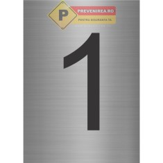 Indicatoare din aluminiu numarul 1 foto
