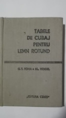 G. T. Toma, Al. Vendel - Tabele de cubaj pentru lemn rotund (1971) foto