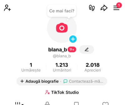 V&amp;acirc;nd cont de tiktok 1k foto