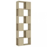 Cumpara ieftin Biblioteca/Separator camera, stejar sonoma, 60x24x186 cm, PAL