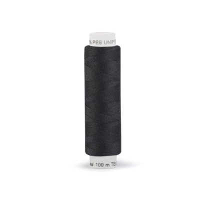 Ata universala poliester Unipoly 100 m, Negru foto