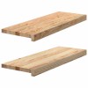 Pervaz Stejar Masiv 70x25x2 cm, Netratat, 2 buc - Aspect Natural si Robust