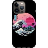 Husa compatibila cu Apple iPhone 13 Pro Max model The great Wave of Kanagawa, Silicon, TPU, Viceversa, Transparent, Carcasa